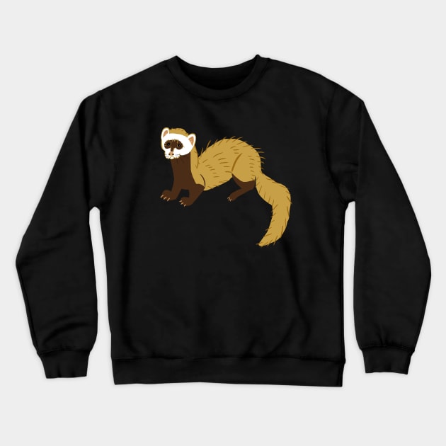 Cinnamon Ferret Crewneck Sweatshirt by belettelepink